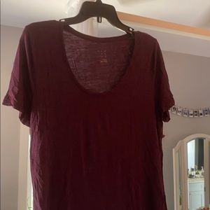 Maroon comfy tee